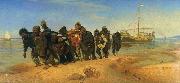 Ilya Repin Burlaks on Volga, oil on canvas